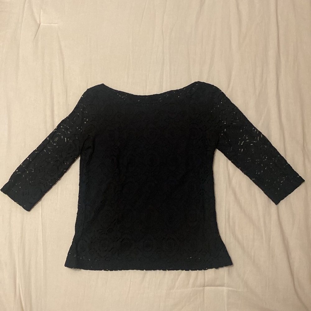 Banana Republic Black Lace Blouse